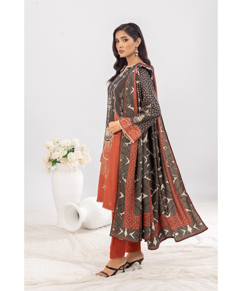 Gul Ahmed 3 Piece Printed Chambray Stitched Suit WNS-32270 B