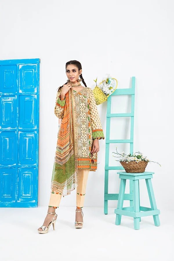 Komal VOL 2 By LSM Printed Lawn Unstitched 3 Piece Suit KP-2019