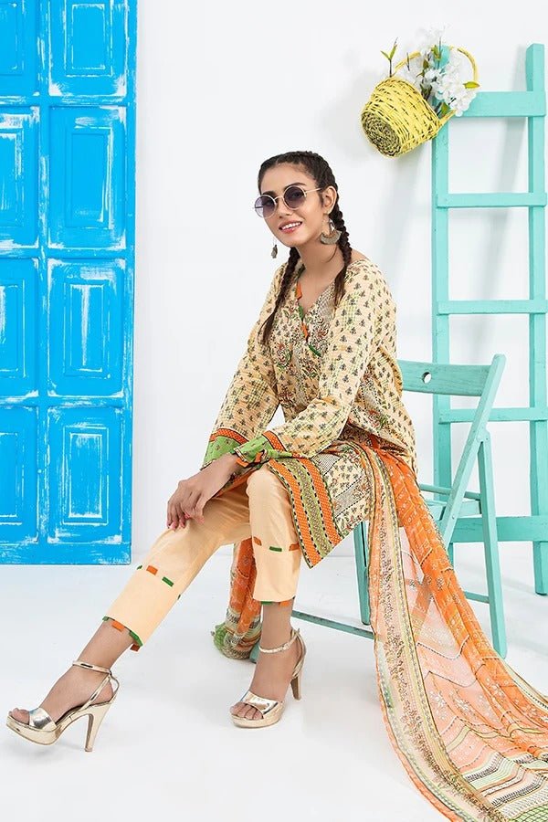 Komal VOL 2 By LSM Printed Lawn Unstitched 3 Piece Suit KP-2019