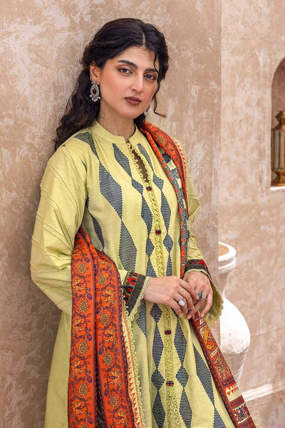 Gul Ahmed 3PC Embroidered Khaddar Unstitched Suit with Digital Printed Pashmina Shawl AP-32037