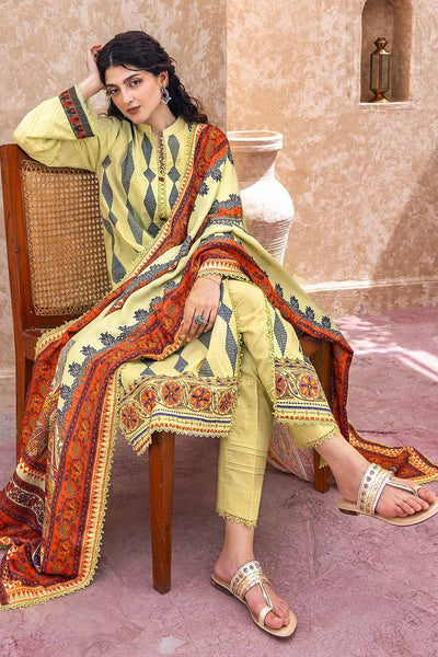 Gul Ahmed 3PC Embroidered Khaddar Unstitched Suit with Digital Printed Pashmina Shawl AP-32037