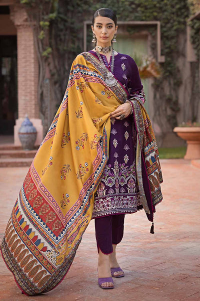 Gul Ahmed 3PC Embroidered Khaddar Unstitched Suit with Digital Printed Pashmina Shawl AP-32049