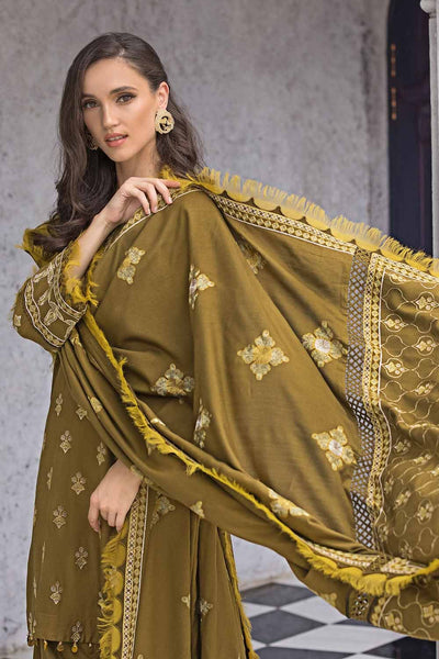 Gul Ahmed 3PC Embroidered Pashmina Unstitched Suit with Embroidered Pashmina Shawl AP-32073