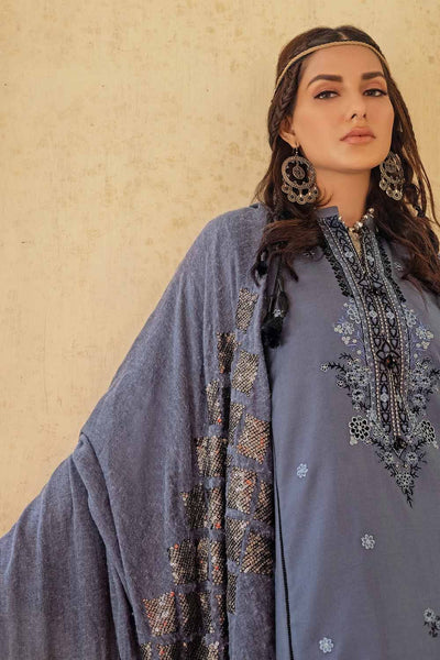 Gul Ahmed 3PC Embroidered Pashmina Unstitched Suit with Sequins Embroidered Pashmina Shawl AP-32087
