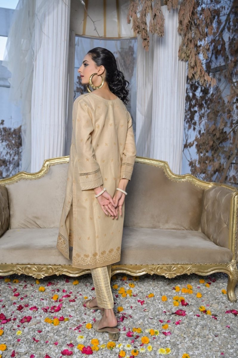 Tawakkal Fabrics 1 Piece Stitched Fancy Schiffli Embroidered Kurti ASK-03