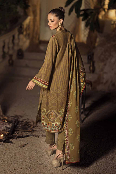 Gul Ahmed 3PC Embroidered Digital Printed Karandi Unstitched Suit AY-32005