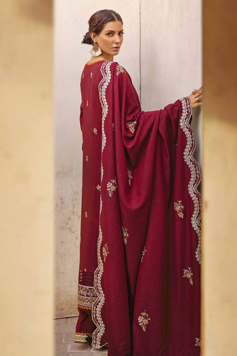 Gul Ahmed 3PC Embroidered Karandi Unstitched Suit AY-32026