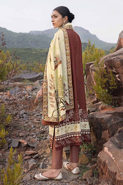 Gul Ahmed 3PC Embroidered Digital Printed Karandi Unstitched Suit AY-32036