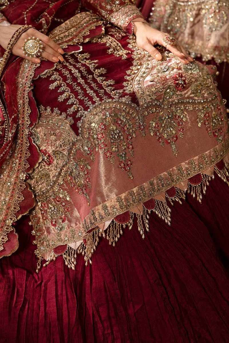 Maria. B 03 Piece Unstitched Embroidered Organza Suit - BD-2807