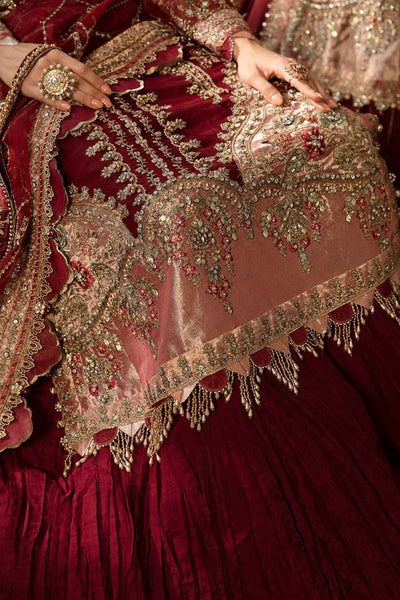 Maria. B 03 Piece Unstitched Embroidered Organza Suit - BD-2807