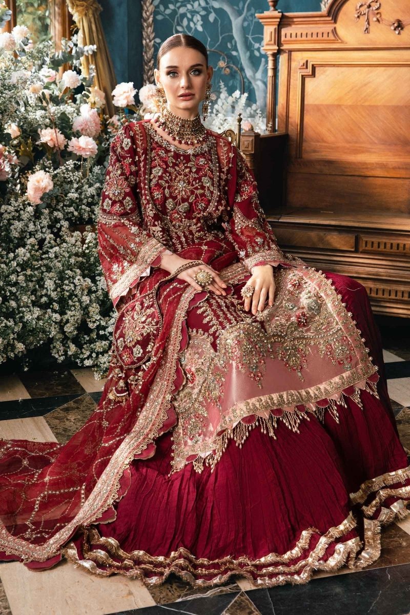 Maria. B 03 Piece Unstitched Embroidered Organza Suit - BD-2807