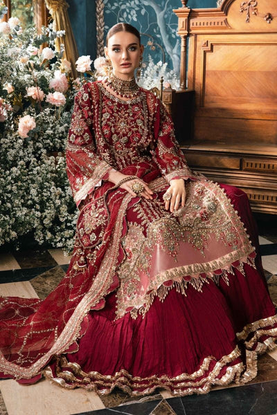 Maria. B 03 Piece Unstitched Embroidered Organza Suit - BD-2807