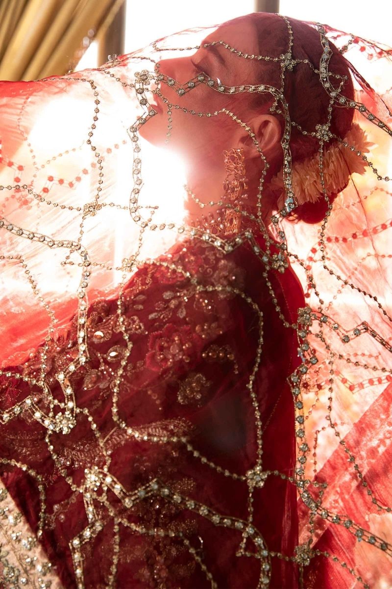 Maria. B 03 Piece Unstitched Embroidered Organza Suit - BD-2807