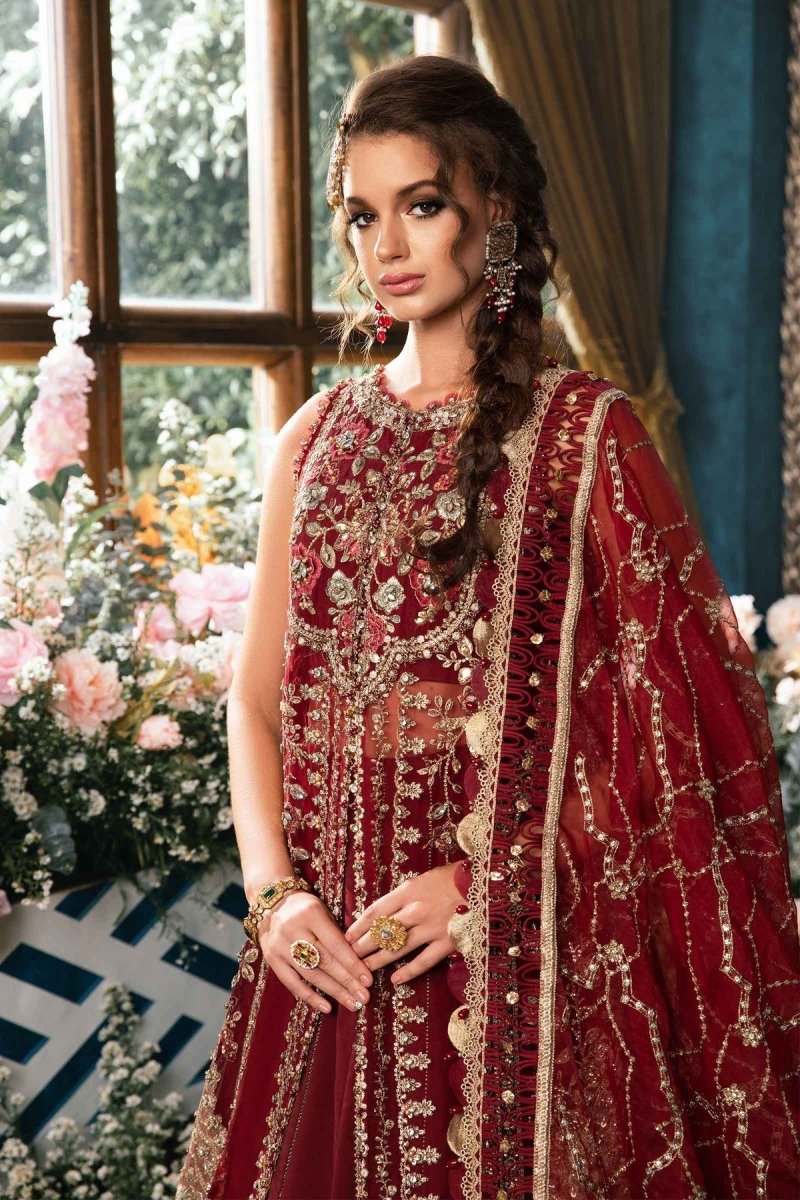 Maria. B 03 Piece Unstitched Embroidered Organza Suit - BD-2807