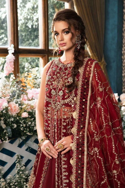 Maria. B 03 Piece Unstitched Embroidered Organza Suit - BD-2807