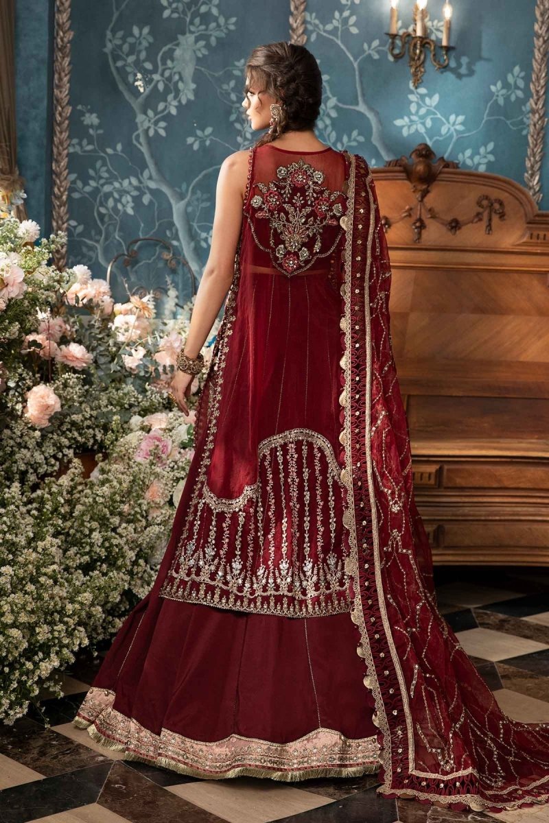 Maria. B 03 Piece Unstitched Embroidered Organza Suit - BD-2807