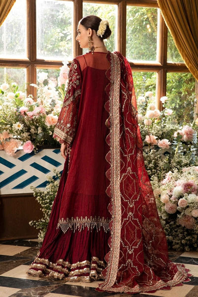 Maria. B 03 Piece Unstitched Embroidered Organza Suit - BD-2807