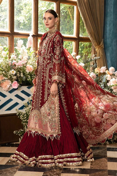 Maria. B 03 Piece Unstitched Embroidered Organza Suit - BD-2807