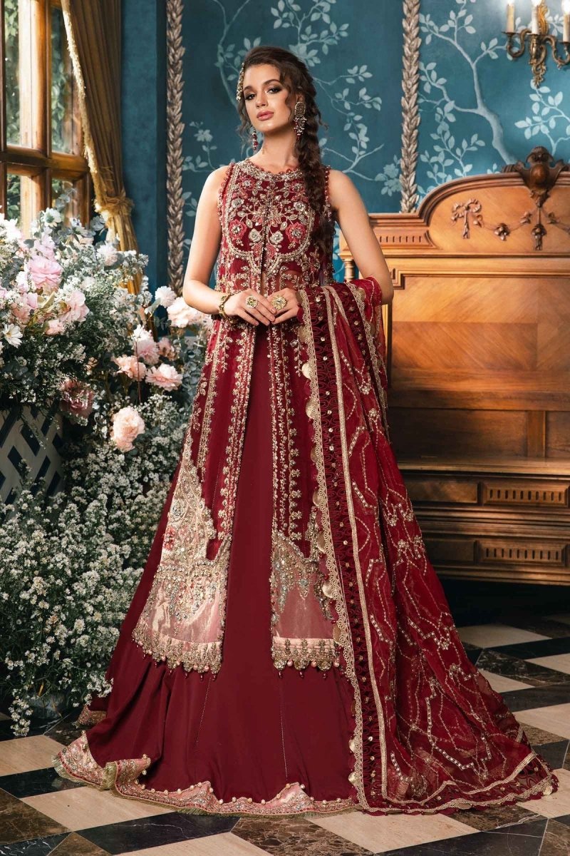 Maria. B 03 Piece Unstitched Embroidered Organza Suit - BD-2807