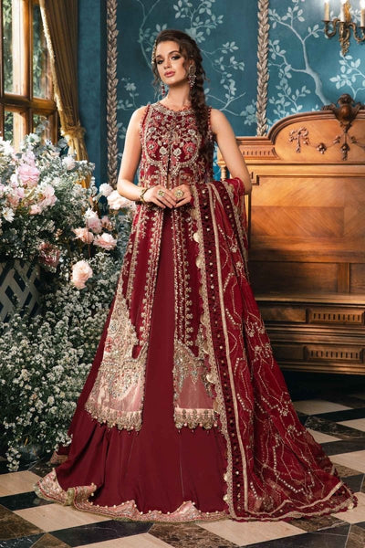 Maria. B 03 Piece Unstitched Embroidered Organza Suit - BD-2807