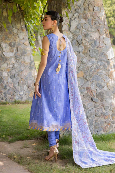 Gul Ahmed 3PC Embroidered Gold Printed Cambric Unstitched Suit with Printed Burnout Dupatta BN-32001