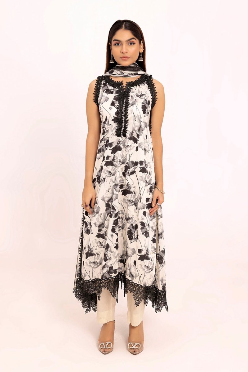 Gul Ahmed 2 Piece Unstitched Printed Lawn Suit BT-52001