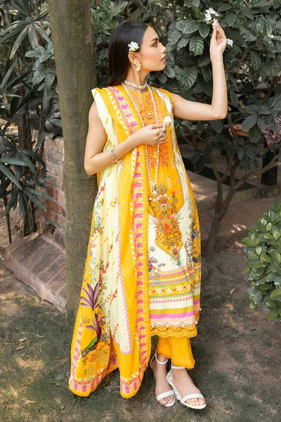 Gul Ahmed 3PC Embroidered Cambric Unstitched Suit with Digital Printed Lawn Dupatta CBE-32011