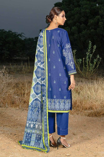Gul Ahmed 3PC Stitched Digital Printed Embroidered Corduroy Suit CD-32009