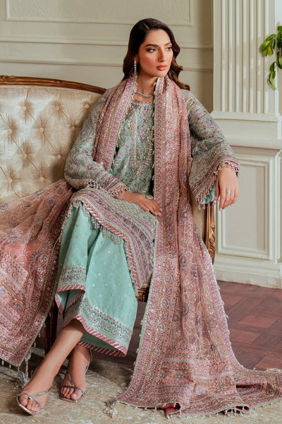 Baroque 3 Piece Unstitched Embroidered Net Suit - CH13-08