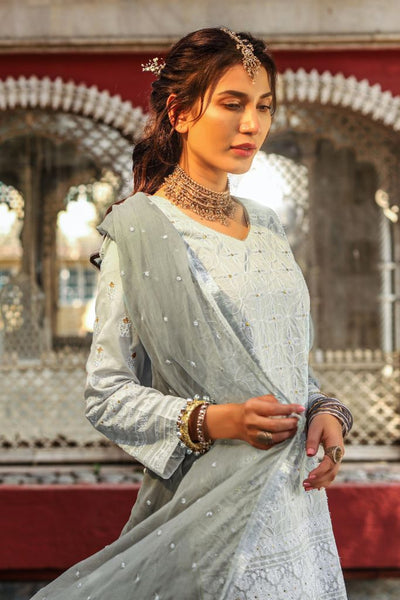 Lakhani Chikan-Kari 3 Piece Stitched Embroidered Suit CK-9016-R