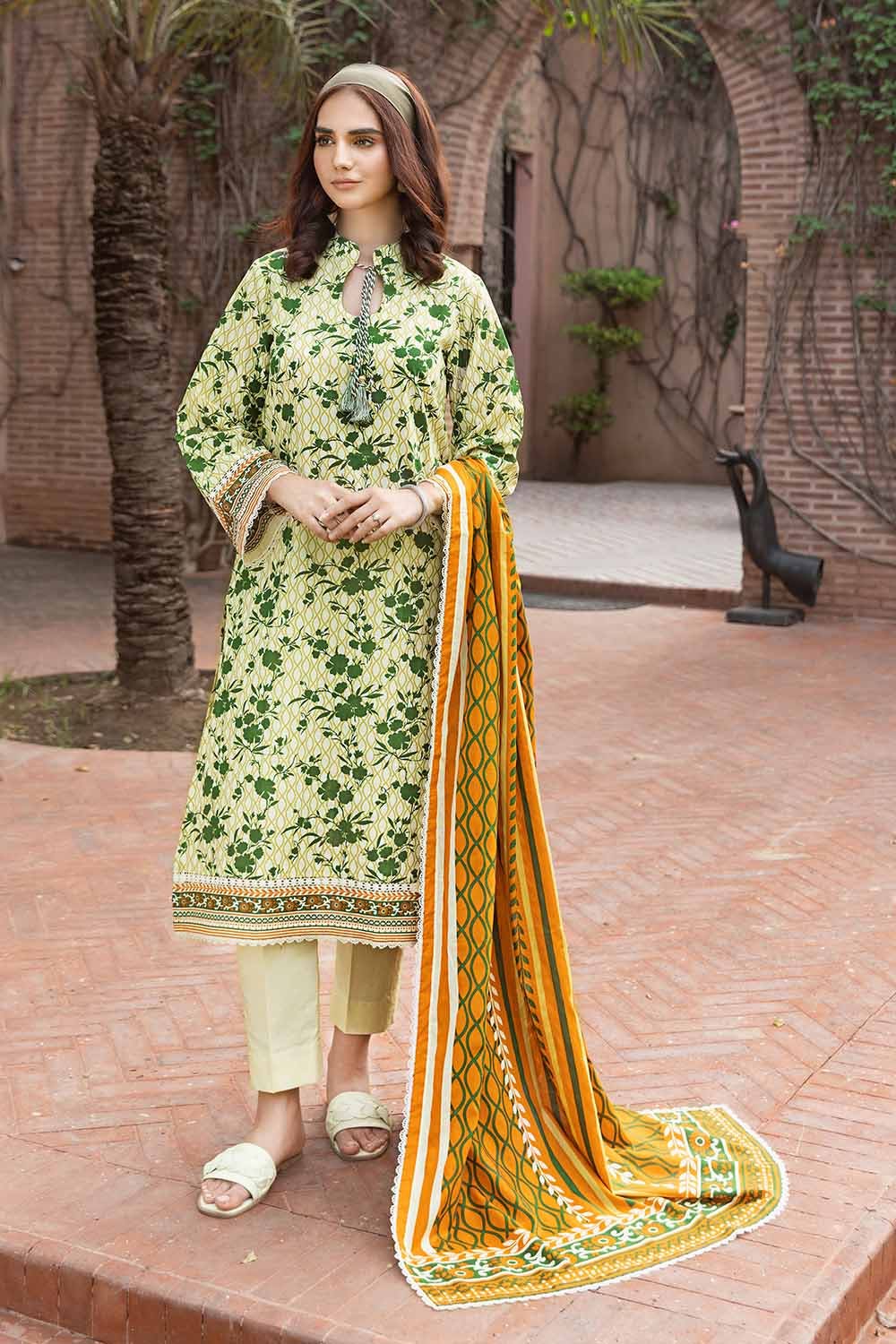Gul Ahmed 3PC Printed Lawn Unstitched Suit CL-32324 A