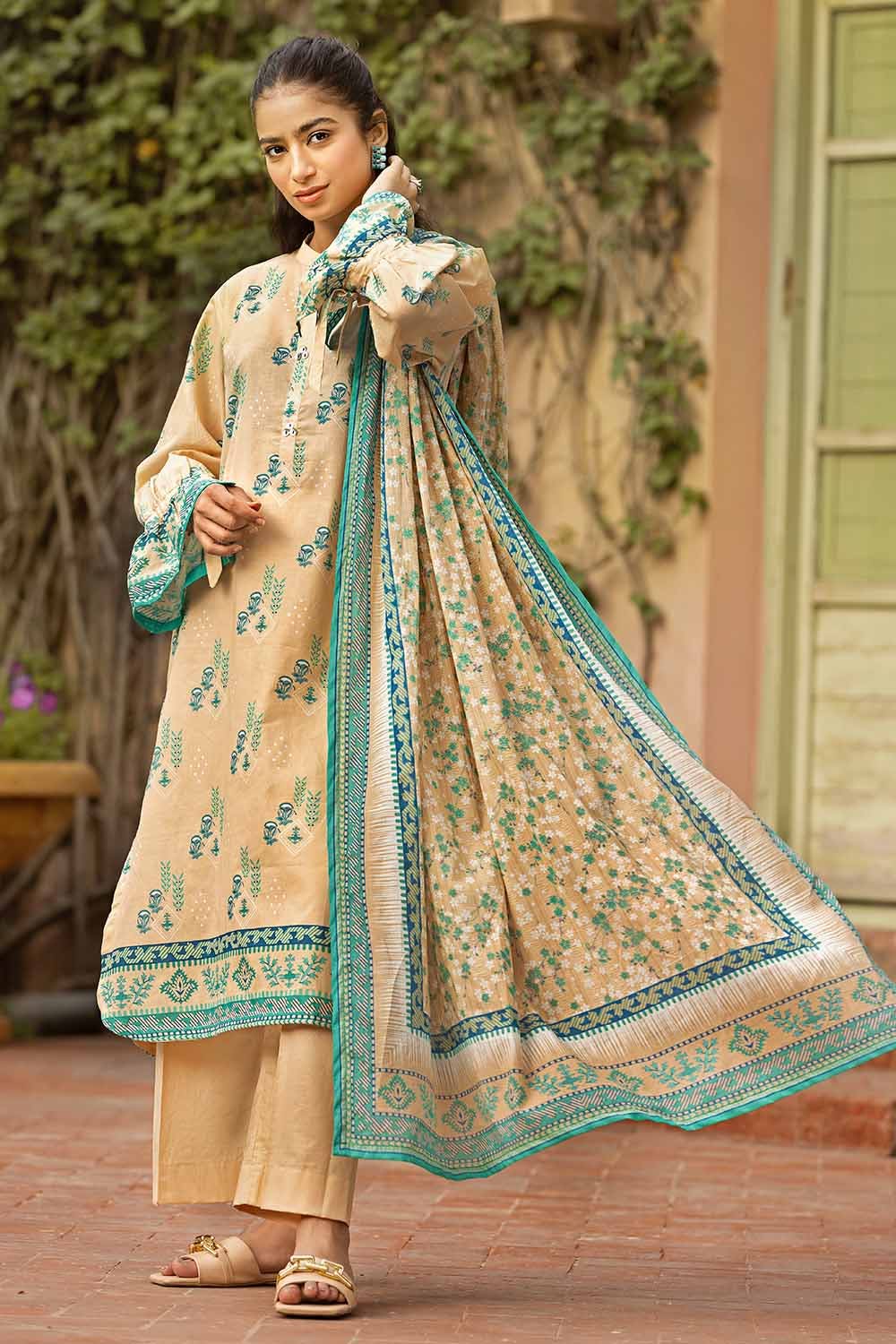 Gul Ahmed 3PC Printed Lawn Unstitched Suit CL-32443 B