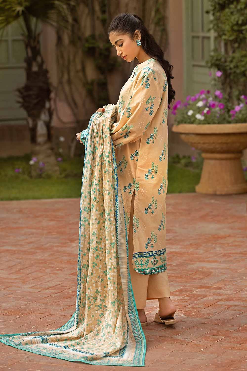 Gul Ahmed 3PC Printed Lawn Unstitched Suit CL-32443 B