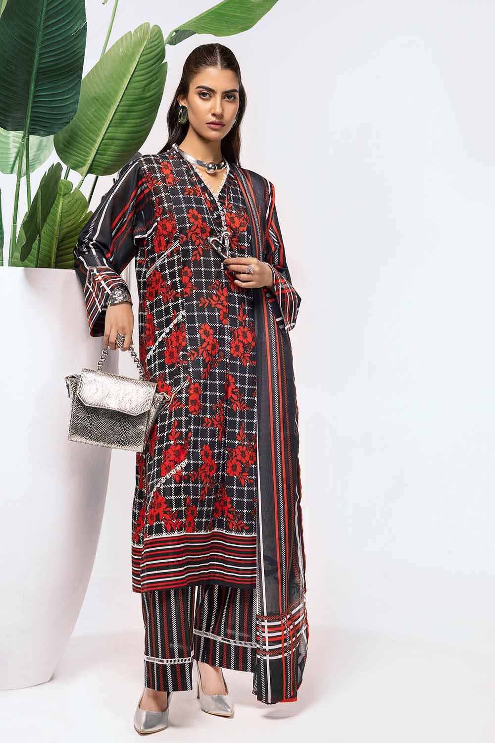 Gul Ahmed 3PC Lawn Printed Unstitched Suit CL-32454