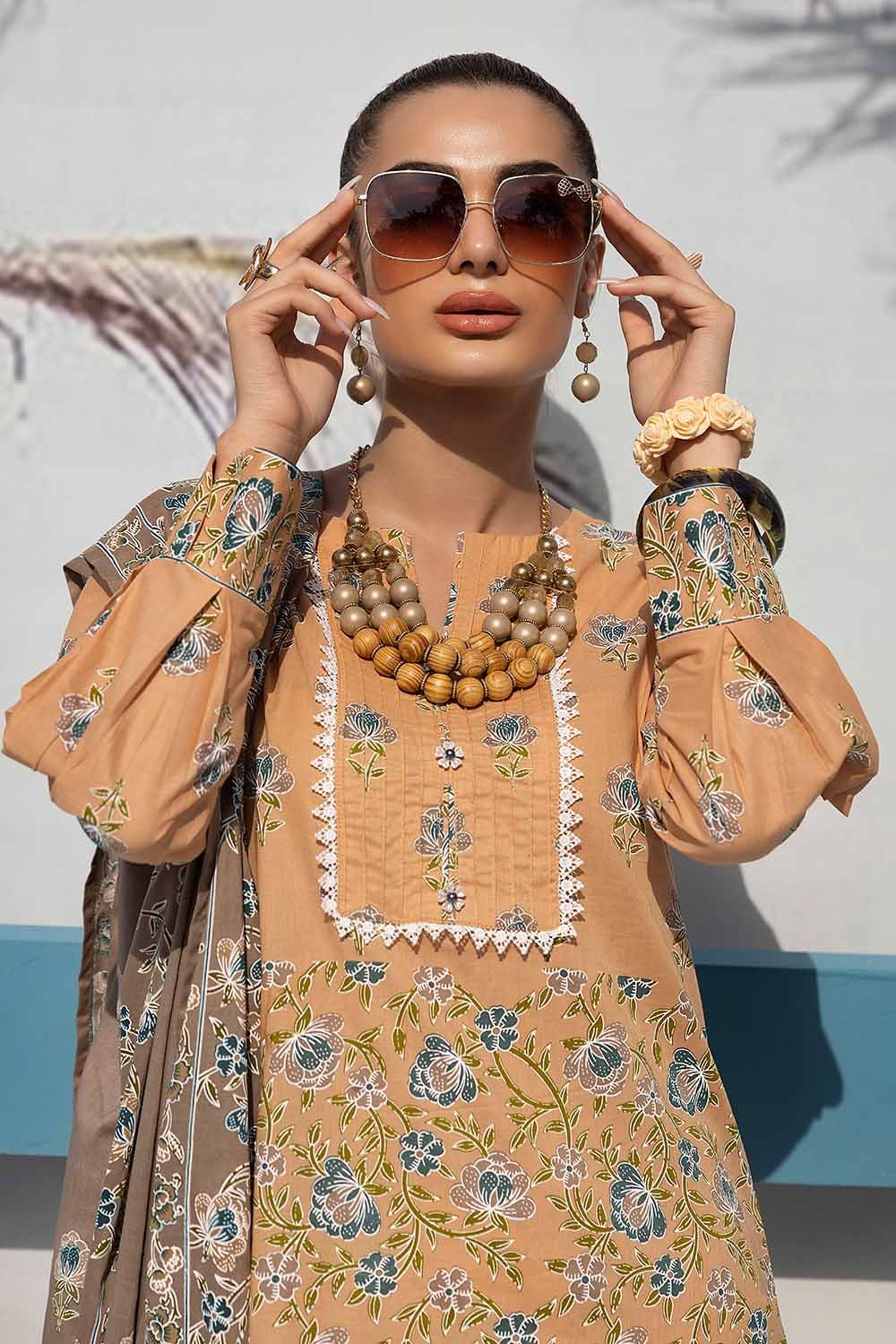 Gul Ahmed 3PC Lacquer Printed Lawn Unstitched Suit CL-32461 B