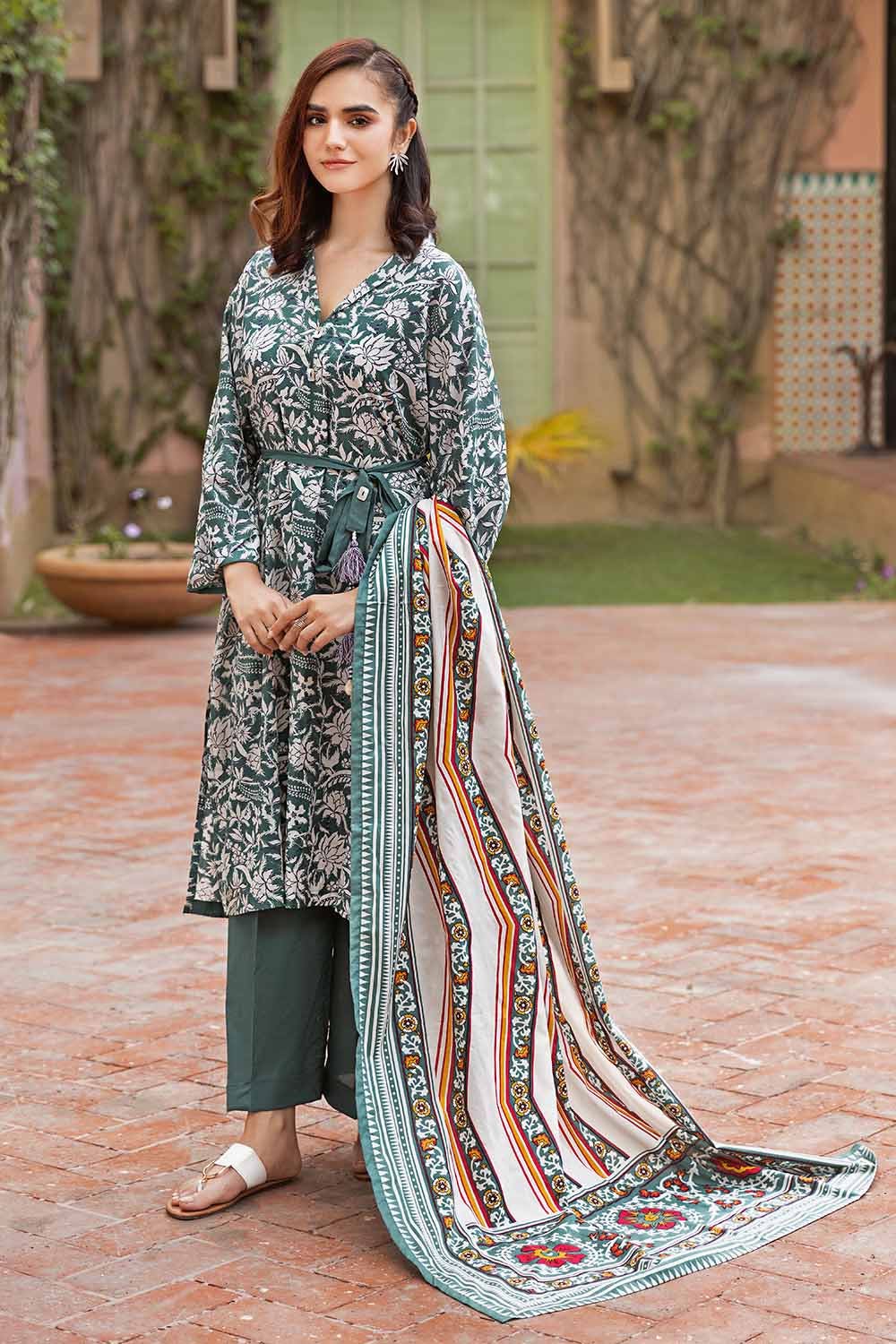 Gul Ahmed 3PC Printed Lawn Unstitched Suit CL-32464 B