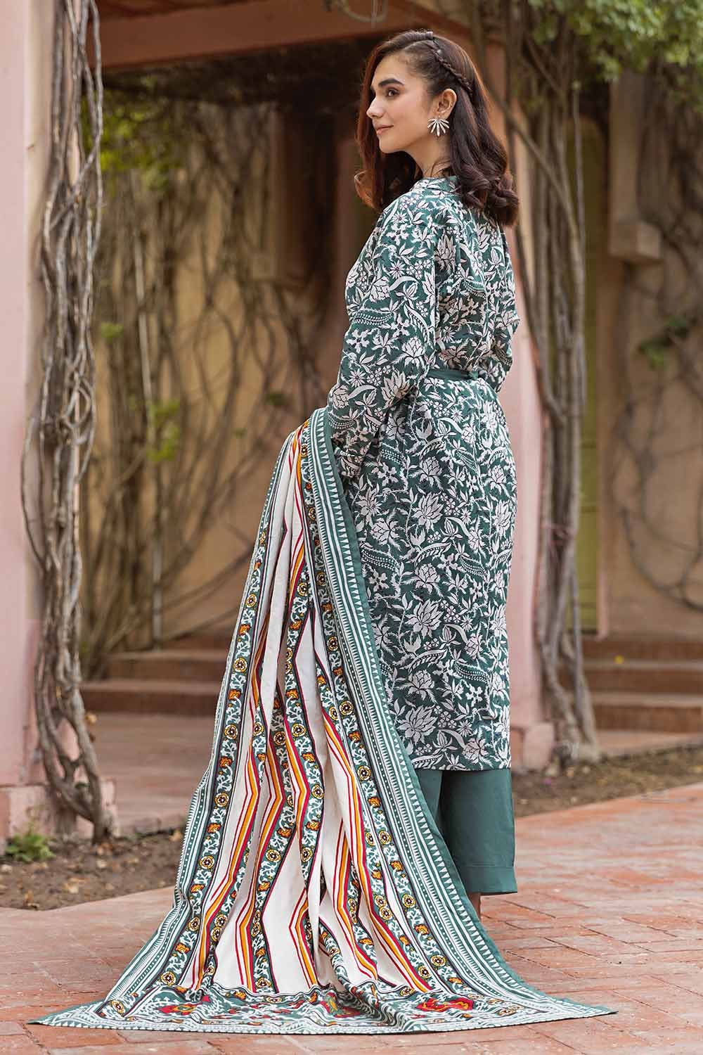 Gul Ahmed 3PC Printed Lawn Unstitched Suit CL-32464 B