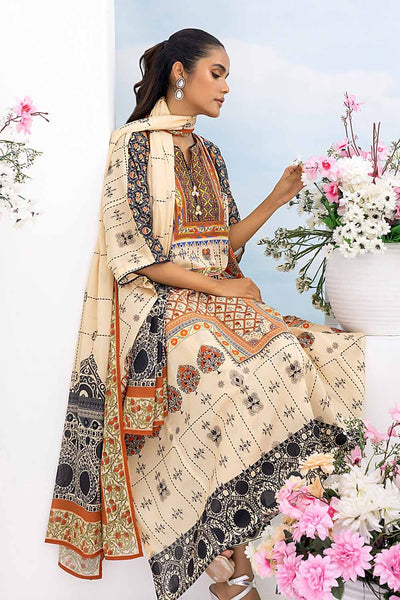 Gul Ahmed 3PC Printed Lawn Unstitched Suit CL-32478