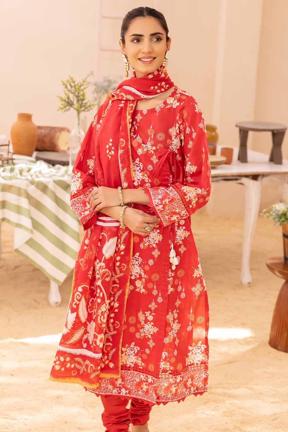 Gul Ahmed 3PC Printed Lawn Unstitched Suit CL-32511 A