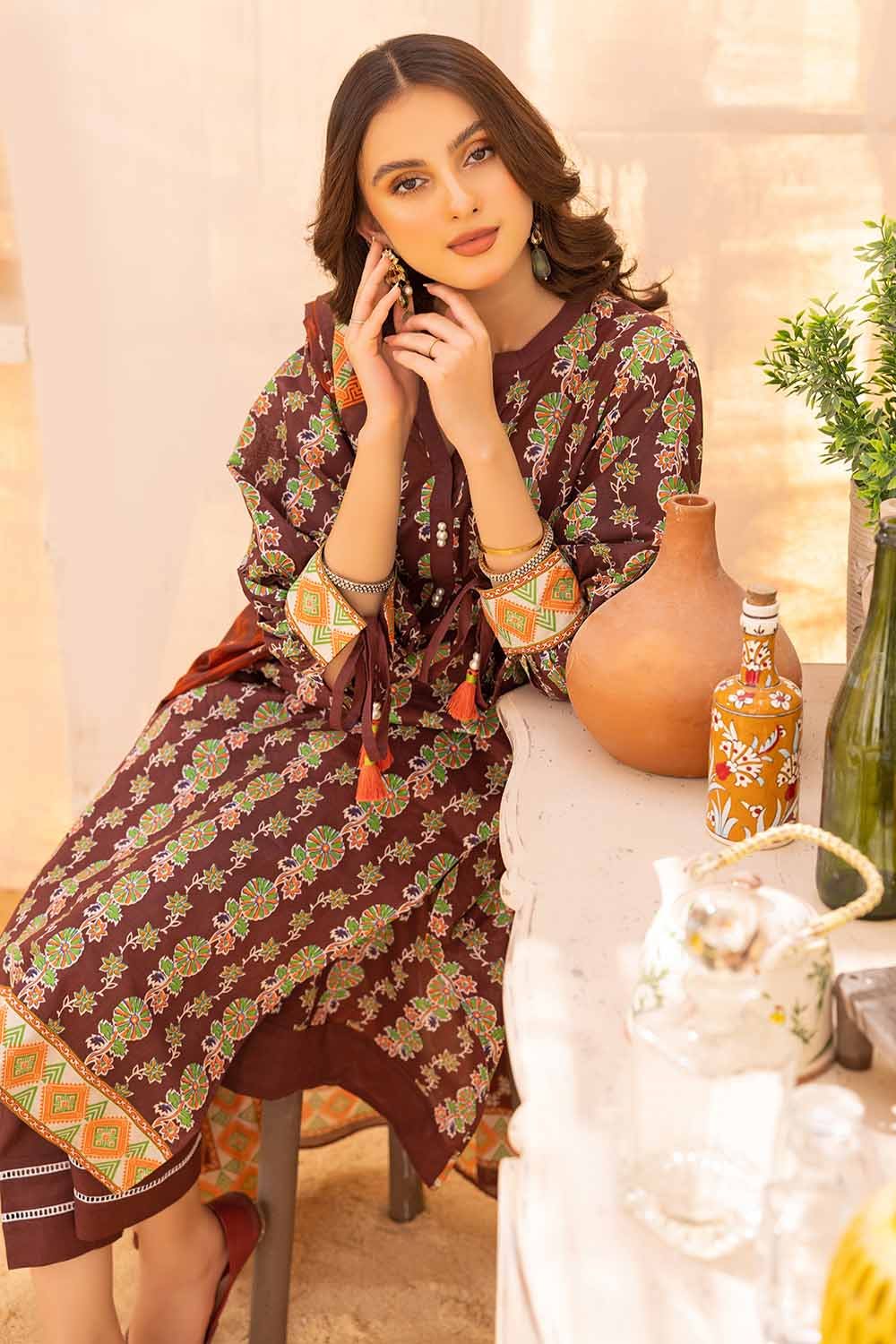 Gul Ahmed 3PC Printed Lawn Unstitched Suit CL-32586 B