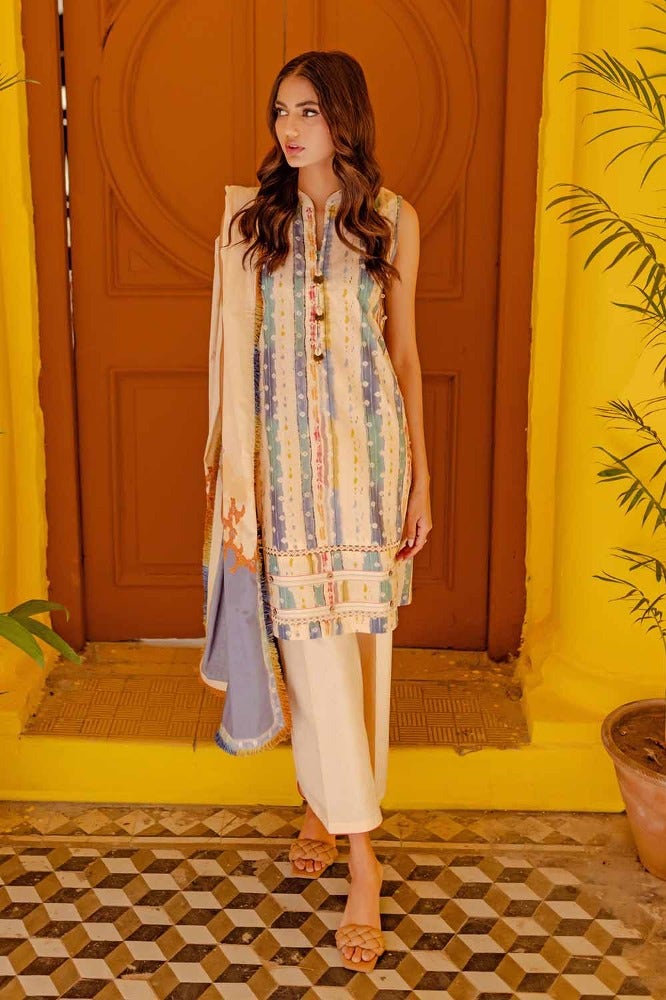 Gul Ahmed 3PC Printed Lawn Unstitched Suit CL-42076