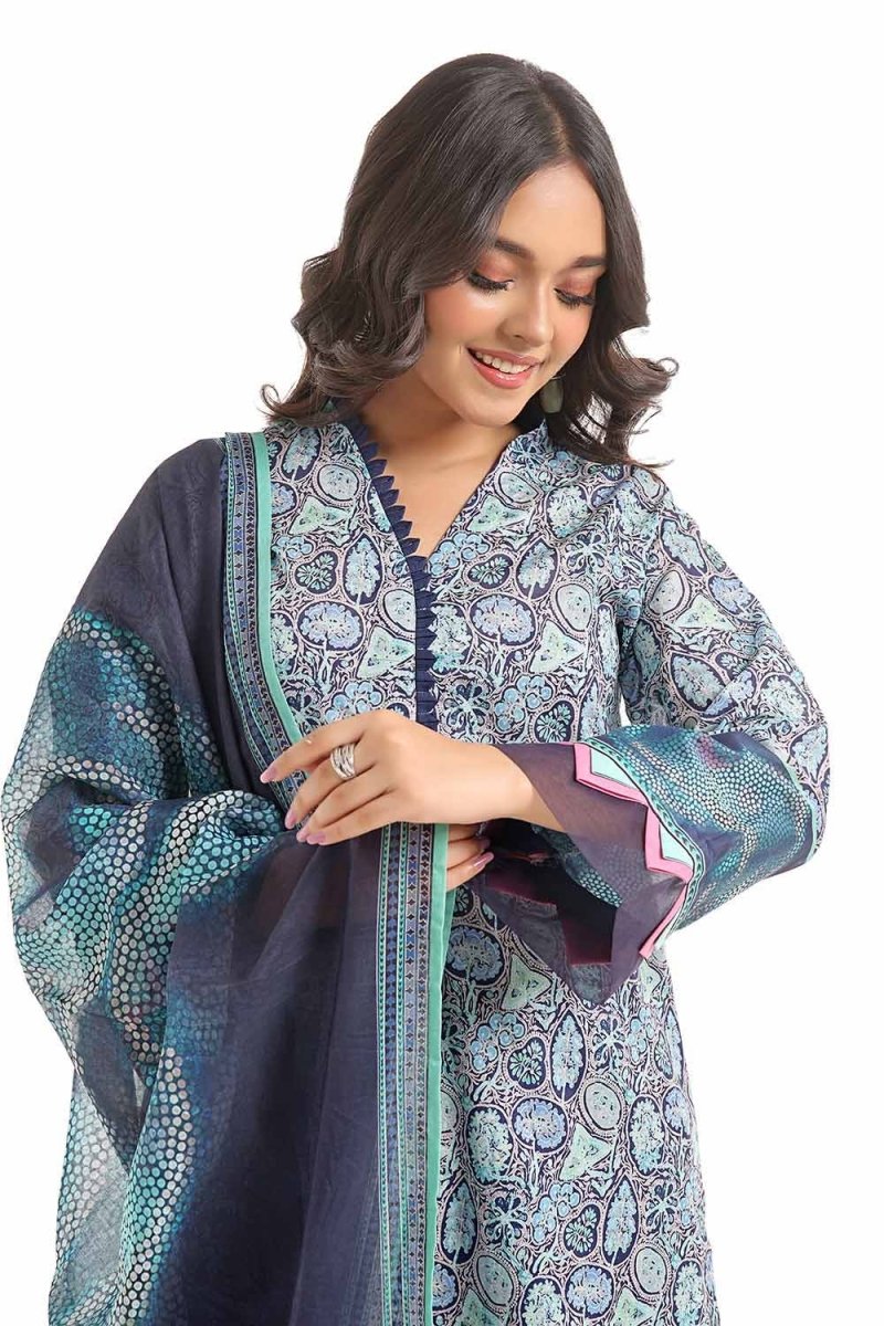 Gul Ahmed 3PC Unstitched Printed Lawn Suit CL-42248