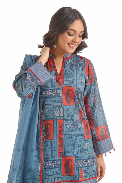 Gul Ahmed 3PC Unstitched Printed Lawn Suit CL-42249