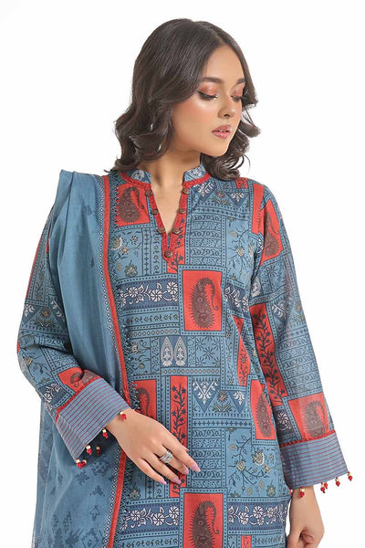 Gul Ahmed 3PC Unstitched Printed Lawn Suit CL-42249