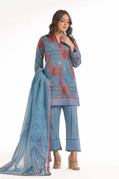 Gul Ahmed 3PC Unstitched Printed Lawn Suit CL-42249