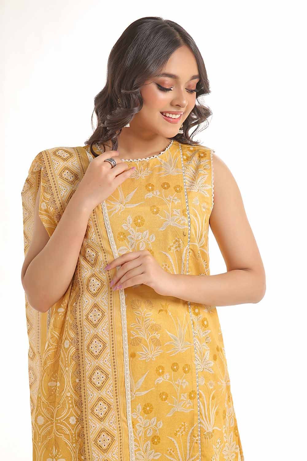 Gul Ahmed 3PC Unstitched Printed Lawn Suit CL-42250