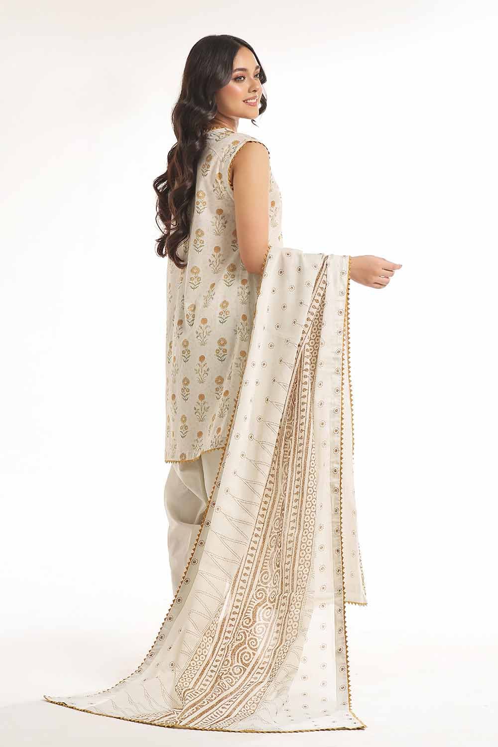 Gul Ahmed 3PC Unstitched Printed Lawn Suit CL-42251