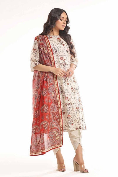 Gul Ahmed 3PC Unstitched Printed Lawn Suit CL-42252