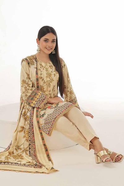 Gul Ahmed 3PC Unstitched Printed Lawn Suit CL-42254