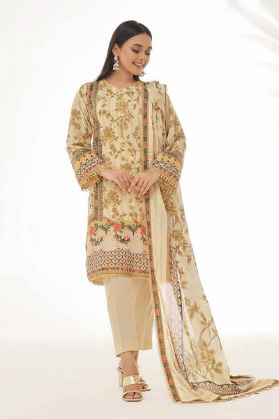 Gul Ahmed 3PC Unstitched Printed Lawn Suit CL-42254
